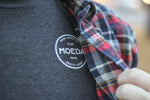 vintage t shirt-cotton-black-logo-flannel-Moeda Supply Company