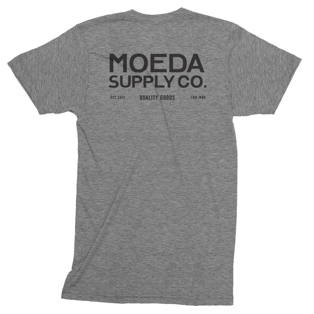 vintage t shirt-cotton-gey-logo-Moeda Supply Company